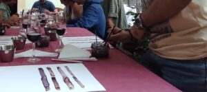 Taller de pintura con vino